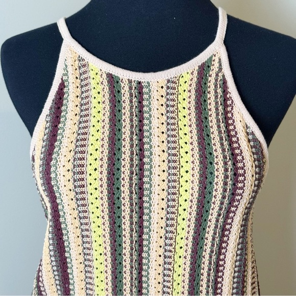Madewell Crochet Janson Sweater Tank in Rainbow Stripe M - Picture 2 of 7